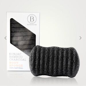 Bathorium - Konjac Bamboo Charcoal Body Sponge - New
